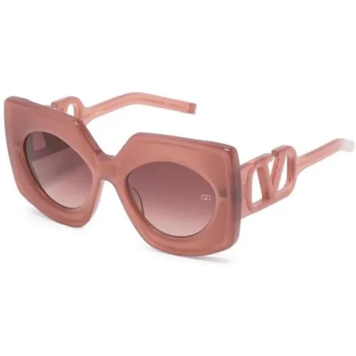 Sunglasses with Original Accessories , female, Sizes: 53 MM - Valentino - Modalova