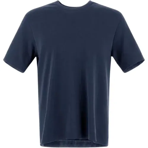 Strick Effekt Jersey T-Shirt , Herren, Größe: S - Herno - Modalova