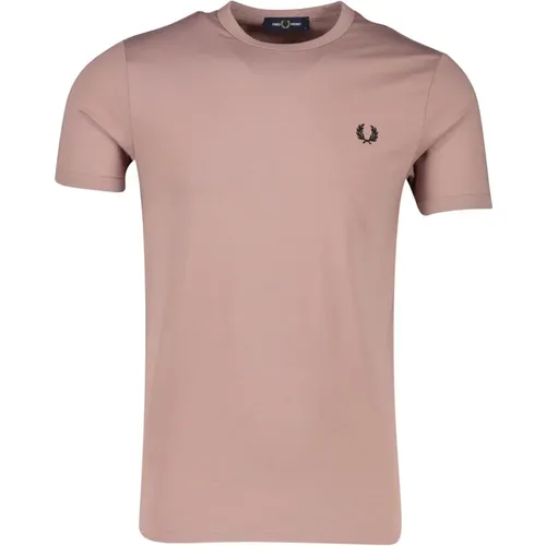 T-shirt with Round Neck , male, Sizes: M, XL - Fred Perry - Modalova