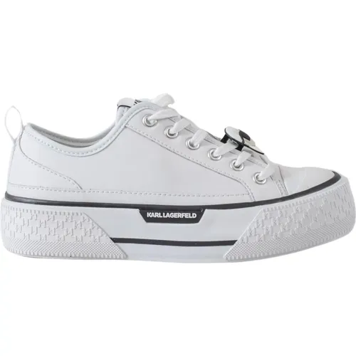 Elegant and Comfortable Leather Sneakers , female, Sizes: 5 UK, 8 UK, 4 UK - Karl Lagerfeld - Modalova