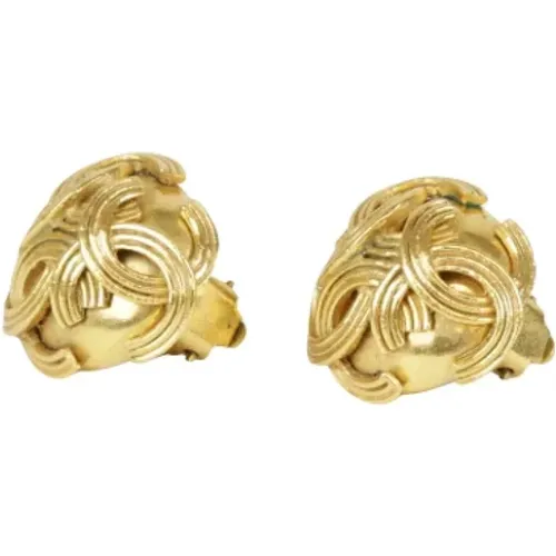 Pre-owned Metal earrings , female, Sizes: ONE SIZE - Chanel Vintage - Modalova