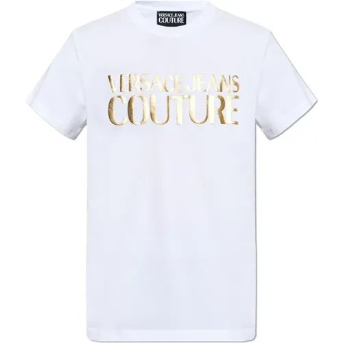 T-Shirt mit Logo - Versace Jeans Couture - Modalova