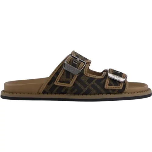 Jacquard FF Motif Sandalen Fendi - Fendi - Modalova