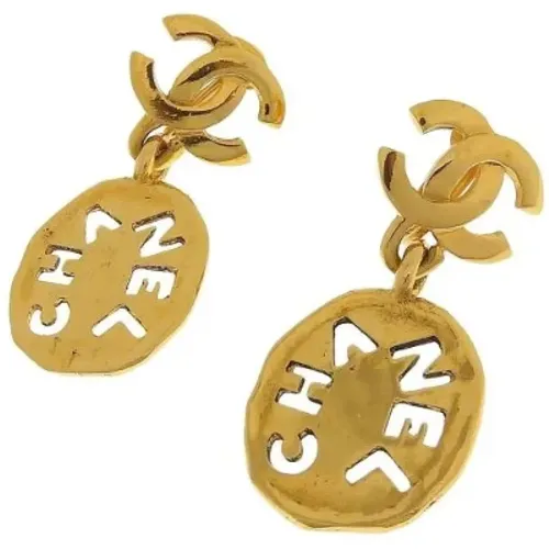 Pre-owned Metal earrings , female, Sizes: ONE SIZE - Chanel Vintage - Modalova