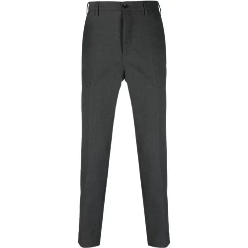 Dark Grey Wool Blend Trousers , male, Sizes: 2XL - Incotex - Modalova