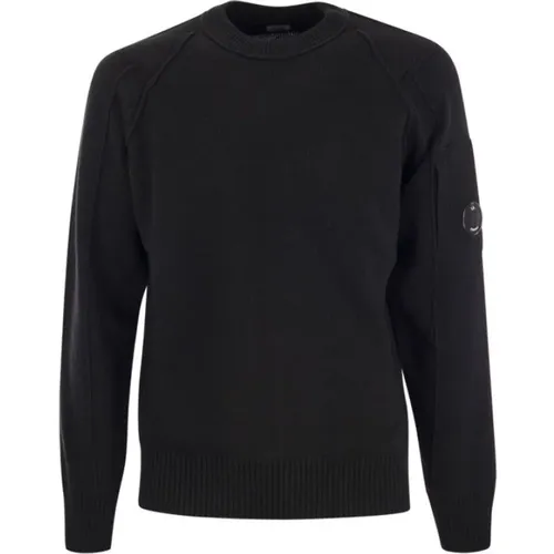 Rundhals Strickware, Klassische Kollektion , Herren, Größe: 2XL - C.P. Company - Modalova