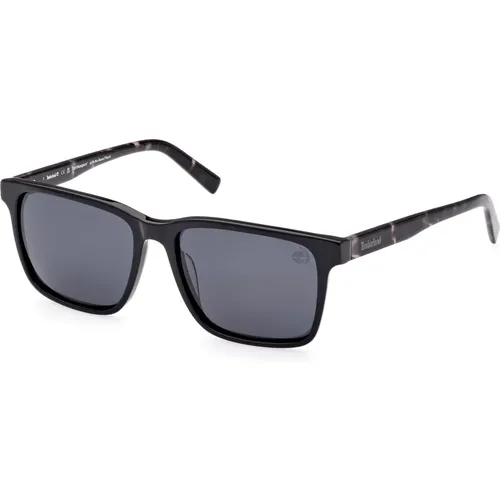 Moderne Acetat Sonnenbrille in Farbe 01D , Herren, Größe: 56 MM - Timberland - Modalova