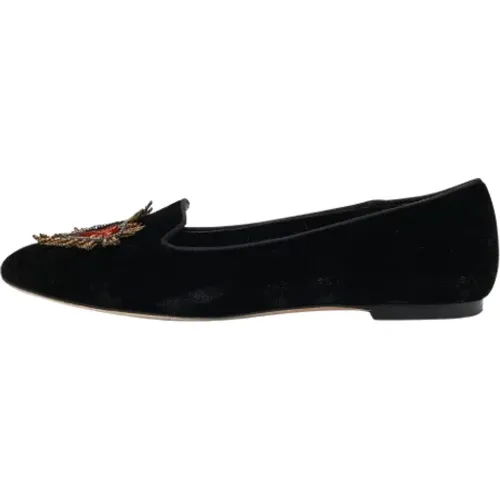 Pre-owned Velvet flats , female, Sizes: 5 UK - Dolce & Gabbana Pre-owned - Modalova