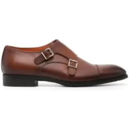 Ombré-effect monk shoes , male, Sizes: 6 1/2 UK, 10 UK, 7 UK, 7 1/2 UK, 8 1/2 UK, 9 UK - Santoni - Modalova