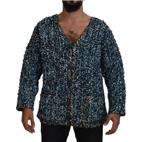 Button Cardigan Sweater , male, Sizes: S, M, XL - Dolce & Gabbana - Modalova