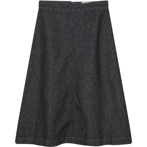 Dark Denim A-line Skirt , female, Sizes: S, M, 2XL, L, 3XL, XL - Mads Nørgaard - Modalova