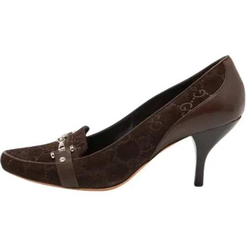 Pre-owned Leder Heels , Damen, Größe: 37 1/2 EU - Gucci Vintage - Modalova
