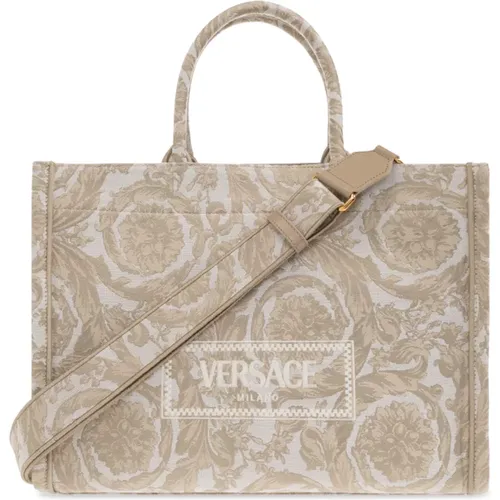 ‘Athena’ shopper bag , female, Sizes: ONE SIZE - Versace - Modalova