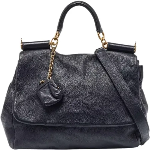 Pre-owned Leather handbags , female, Sizes: ONE SIZE - Dolce & Gabbana Pre-owned - Modalova