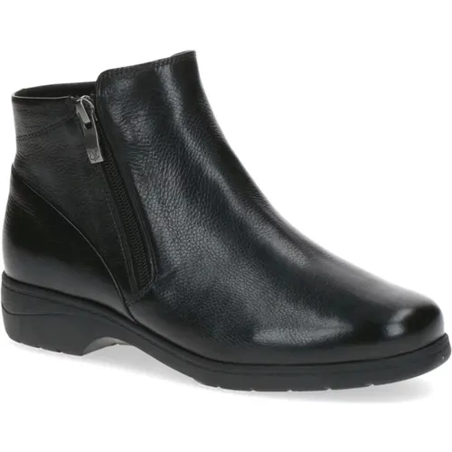 Nappa Closed Booties , female, Sizes: 5 UK, 4 UK, 3 UK, 7 UK - Caprice - Modalova