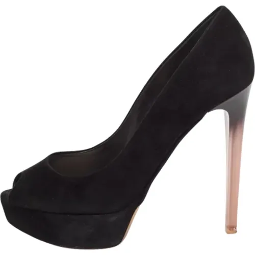 Pre-owned Suede heels , female, Sizes: 6 1/2 UK - Dior Vintage - Modalova