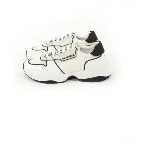 Weiße D24 Tecno Sneakers für Herren , Herren, Größe: 41 EU - Dsquared2 - Modalova