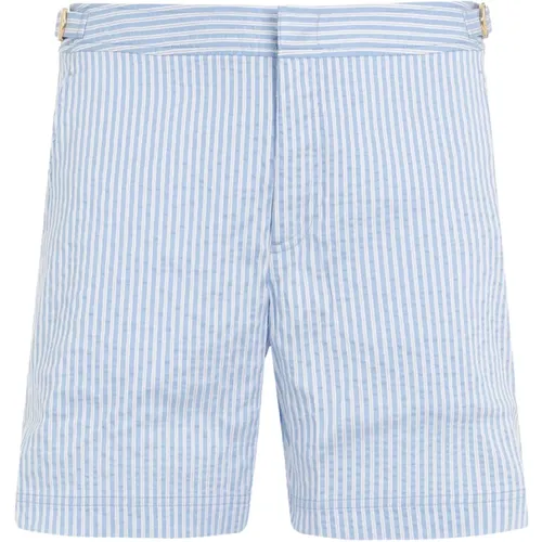 Blue Stripe Swim Shorts , male, Sizes: W30, W32 - Orlebar Brown - Modalova