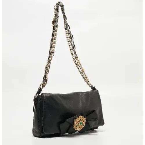 Pre-owned Leather shoulder-bags , female, Sizes: ONE SIZE - Dolce & Gabbana Pre-owned - Modalova