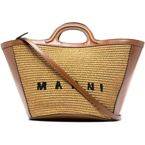 Tropicalia Summer Bag Leather , female, Sizes: ONE SIZE - Marni - Modalova