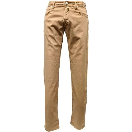 Slim Fit Gold Chinos Cowboy Pants , male, Sizes: W31 - Jacob Cohën - Modalova