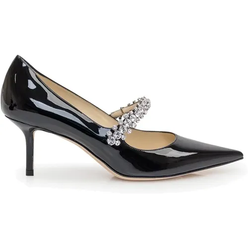 Leather Pump with Crystals , female, Sizes: 2 UK, 5 UK, 4 1/2 UK - Jimmy Choo - Modalova