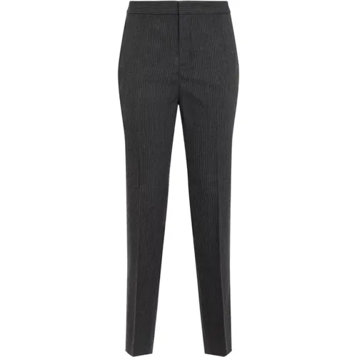 Antracite Straight Pants - Fabiana Filippi - Modalova