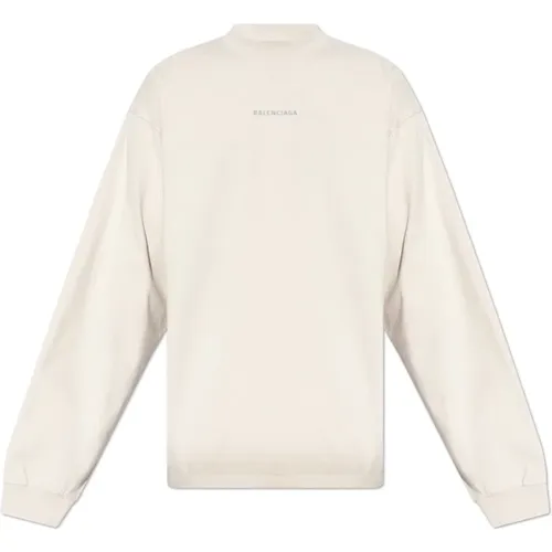 Long sleeve T-shirt , male, Sizes: M, S - Balenciaga - Modalova