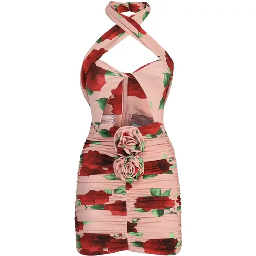 Floral Print Cut-Out Dress , female, Sizes: S - Magda Butrym - Modalova