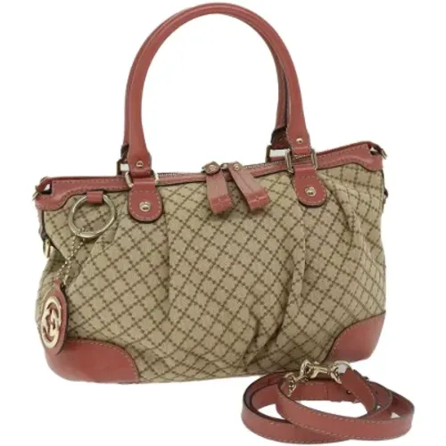 Pre-owned Canvas gucci-bags , female, Sizes: ONE SIZE - Gucci Vintage - Modalova