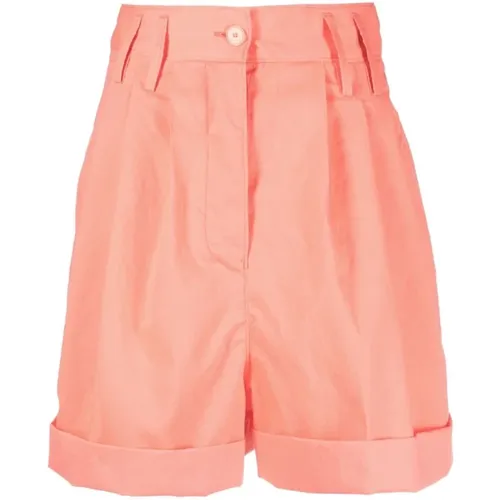 Rote Casual Bermuda Shorts , Damen, Größe: L - Forte Forte - Modalova