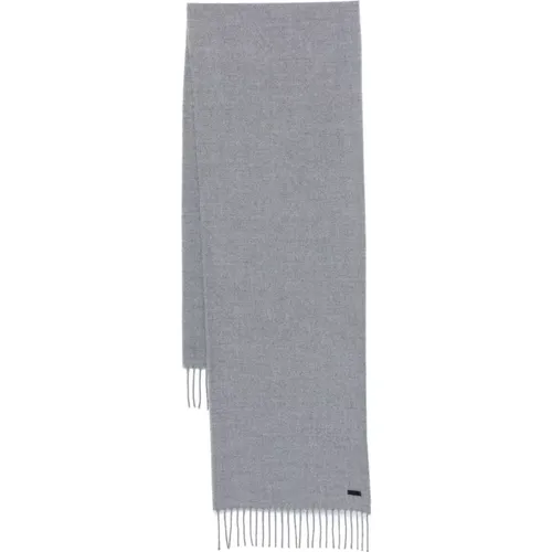 Luxury Wool Scarf Made in Italy , male, Sizes: ONE SIZE - Hugo Boss - Modalova