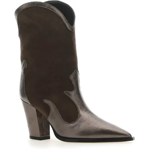 Stylish Cowboy Boots , female, Sizes: 4 UK - Bettina Vermillon - Modalova