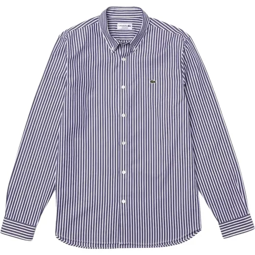 Striped shirt , male, Sizes: L, 4XL, XL, 5XL, 3XL, 2XL, M - Lacoste - Modalova