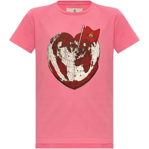 Bedrucktes T-Shirt , Damen, Größe: S - Vivienne Westwood - Modalova
