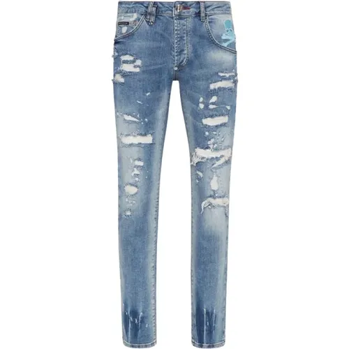 Slim-fit Jeans , Herren, Größe: W36 - Philipp Plein - Modalova