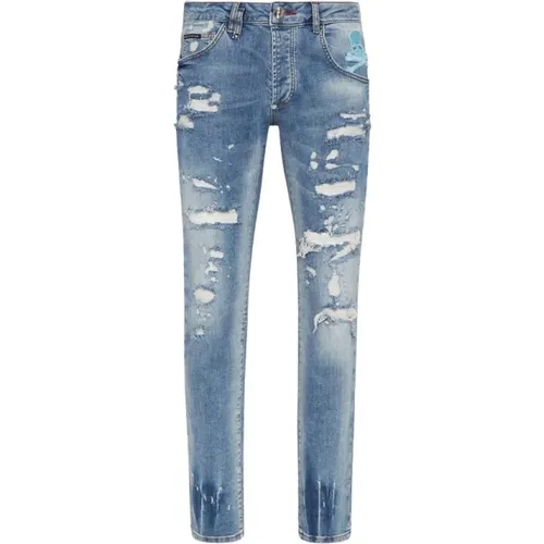 Slim-fit Jeans , Herren, Größe: W32 - Philipp Plein - Modalova