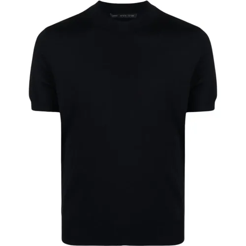 Stylisches Crewneck T-Shirt , Herren, Größe: M - Low Brand - Modalova