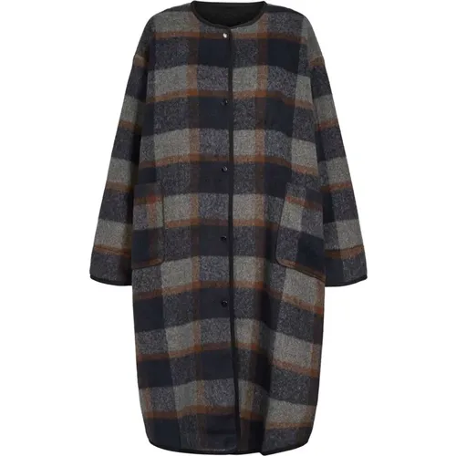 Lockerbie Coat - Check Print , female, Sizes: M, S, XL - Lollys Laundry - Modalova