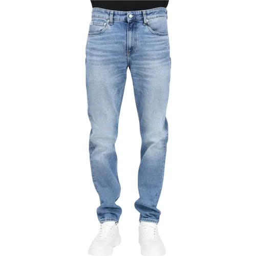 Slim Tapered Light Denim Jeans , Herren, Größe: W33 - Calvin Klein Jeans - Modalova