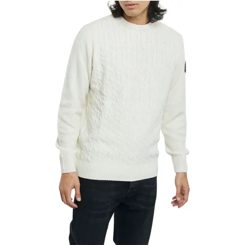 Natürliche Sweaters mit hohem Kragen und Zopfmuster - Roy Roger's - Modalova