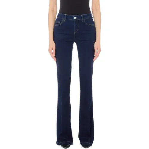 Flare Stretch Jeans Array Large , female, Sizes: W30, W27, W29, W24, W25, W28, W32, W31, W26 - Liu Jo - Modalova