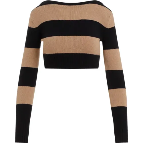 Brauner Pullover für Frauen Aw24 , Damen, Größe: M - Max Mara - Modalova