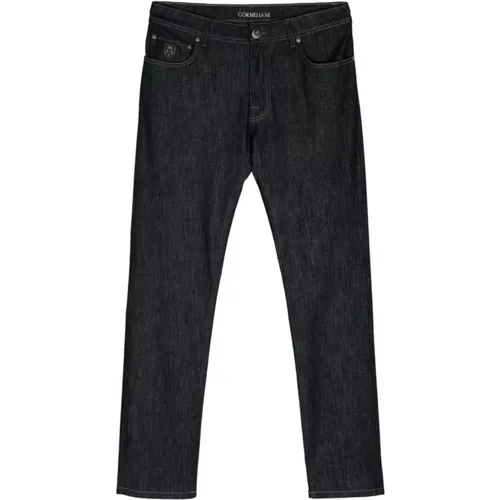 Casual Straight Blaue Jeans , Herren, Größe: W36 - Corneliani - Modalova