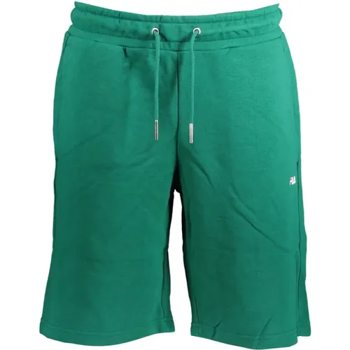 Sportliche Grüne Herren Bermuda Shorts , Herren, Größe: S - Fila - Modalova