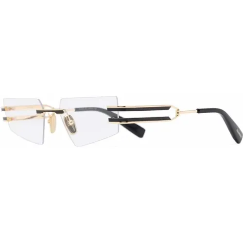 Gold Optical Frame for Everyday Use , unisex, Sizes: 54 MM - Balmain - Modalova