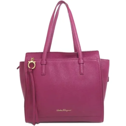 Pre-owned Leather shoulder-bags , female, Sizes: ONE SIZE - Salvatore Ferragamo Pre-owned - Modalova