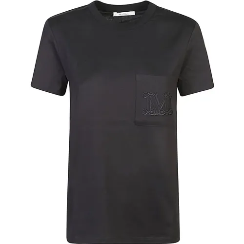 Schwarzes T-Shirt für Frauen , Damen, Größe: S - Max Mara - Modalova