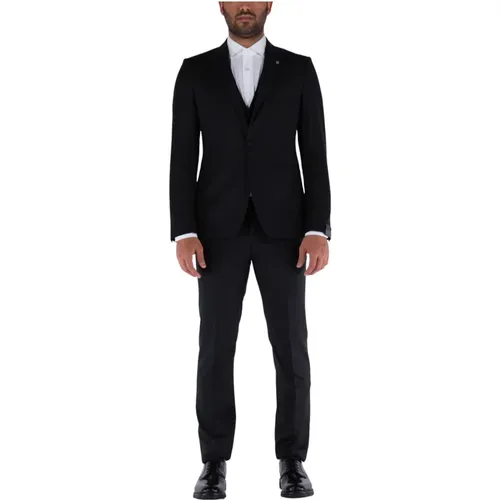 Single Breasted Suits , male, Sizes: L - Tagliatore - Modalova