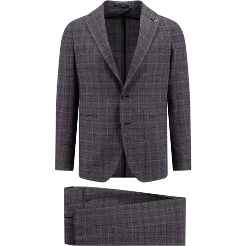 Mens Clothing Suit Grey Aw23 , male, Sizes: 2XL - Tagliatore - Modalova